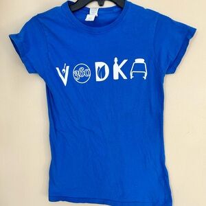 Blue Graphic Short Sleeve Tee